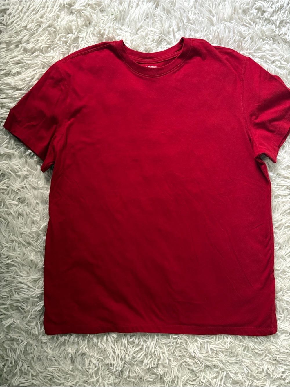 Goodfellow & Co Red Short Sleeve Crew Neck Tee